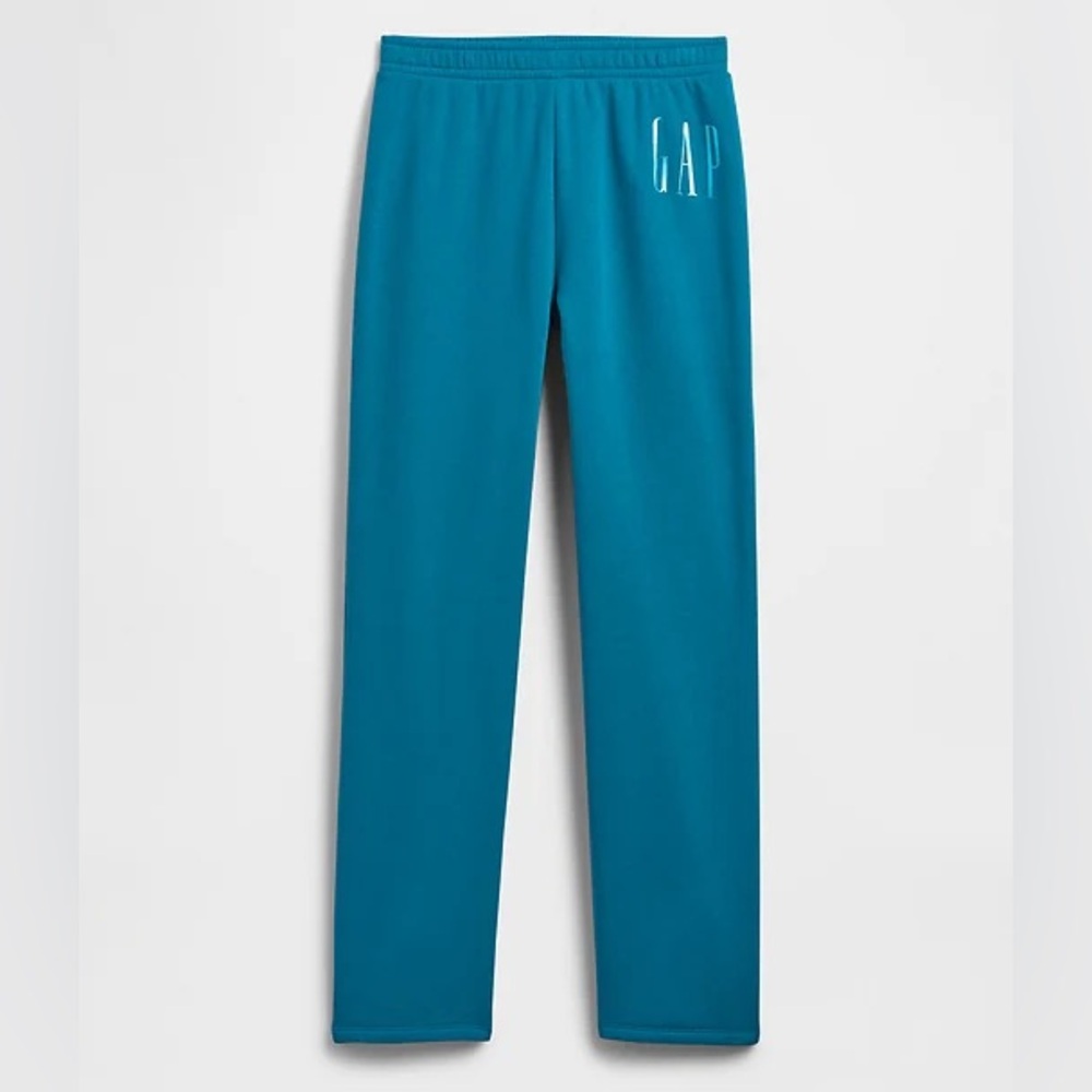 GAP womens turquoise straight leg Sweatpants size small